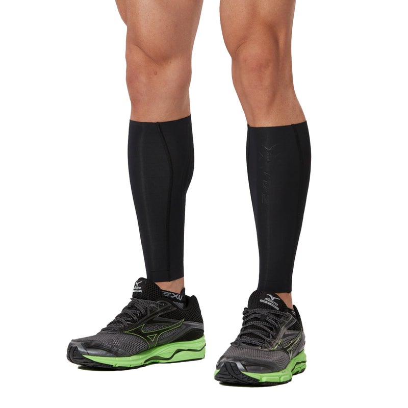 2XU Elite MCS Compression Calf Guards, Black/Nero, Small - Image 1